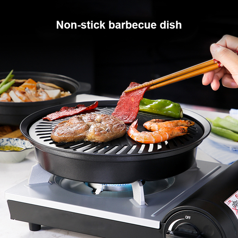 Camping Cooking Flat Top - Baki Barbekyu Anti Lengket Korea Panci