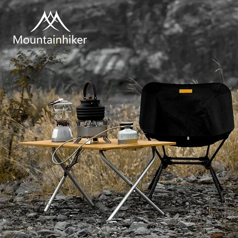 Camping Cooking Table - MOUNTAINHIKER 2/3 Meja Lipat Bambu untuk