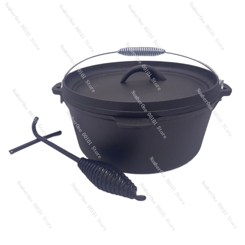 Camp Dutch Oven Cast - Panci Besi Cor Tugas Berat 25cm,