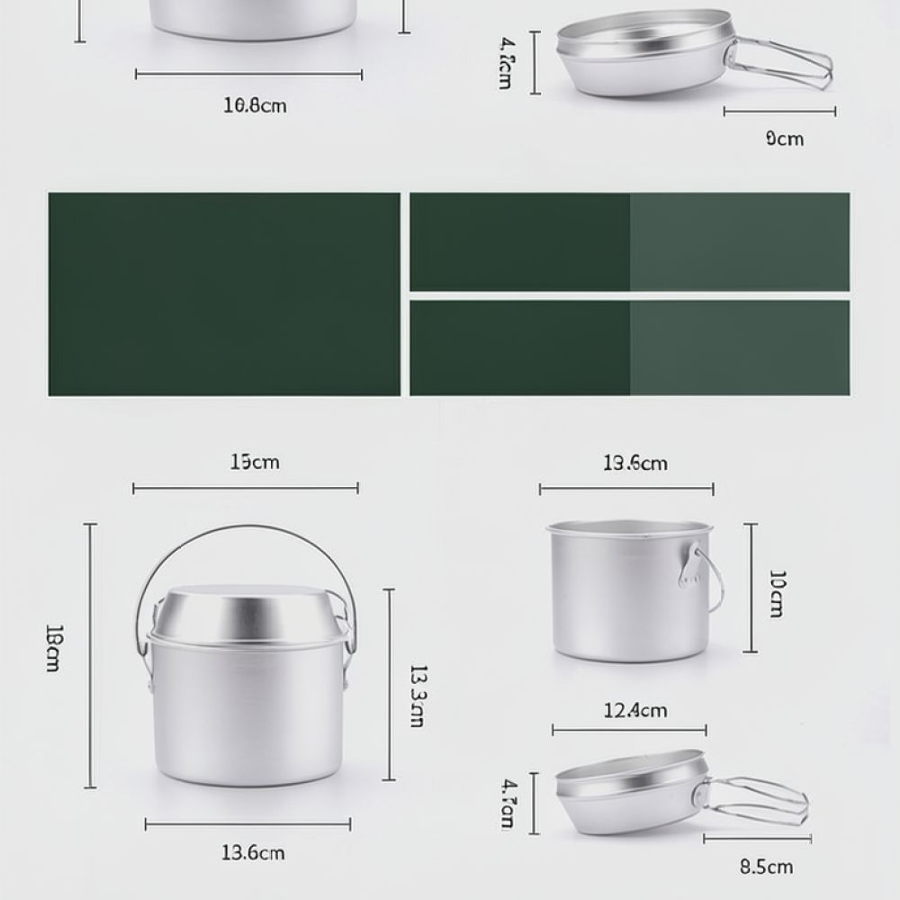 Peralatan Masak Aluminium untu - Camping Cooking Dining Set ulasan dan harga