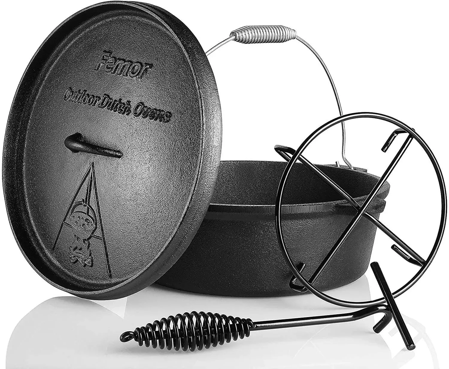 Femor Belanda Oven cor besi 5, - Camp Dutch Oven Cast ulasan dan harga