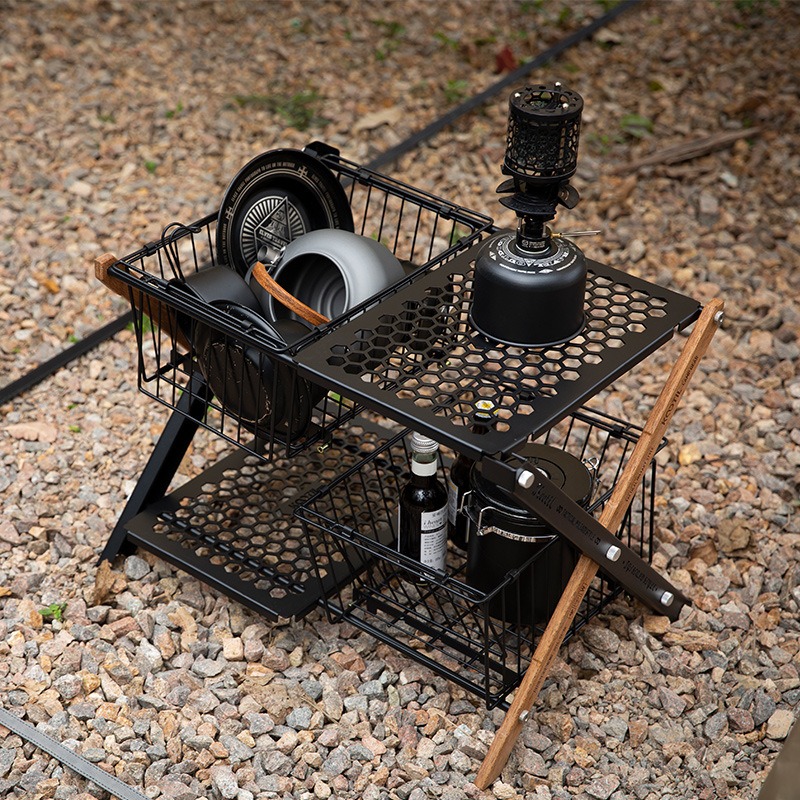 Keranjang Meja Lipat Portabel  - Camping Cooking Table ulasan dan harga
