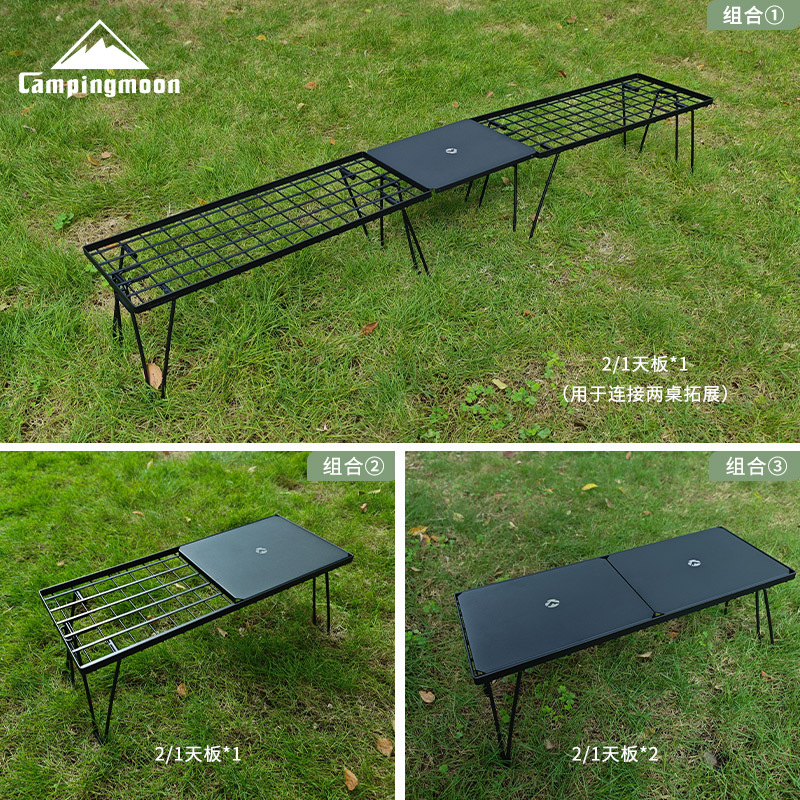 CAMPINGMOON T-229-9BK-2P akses - Camping Cooking Table ulasan dan harga