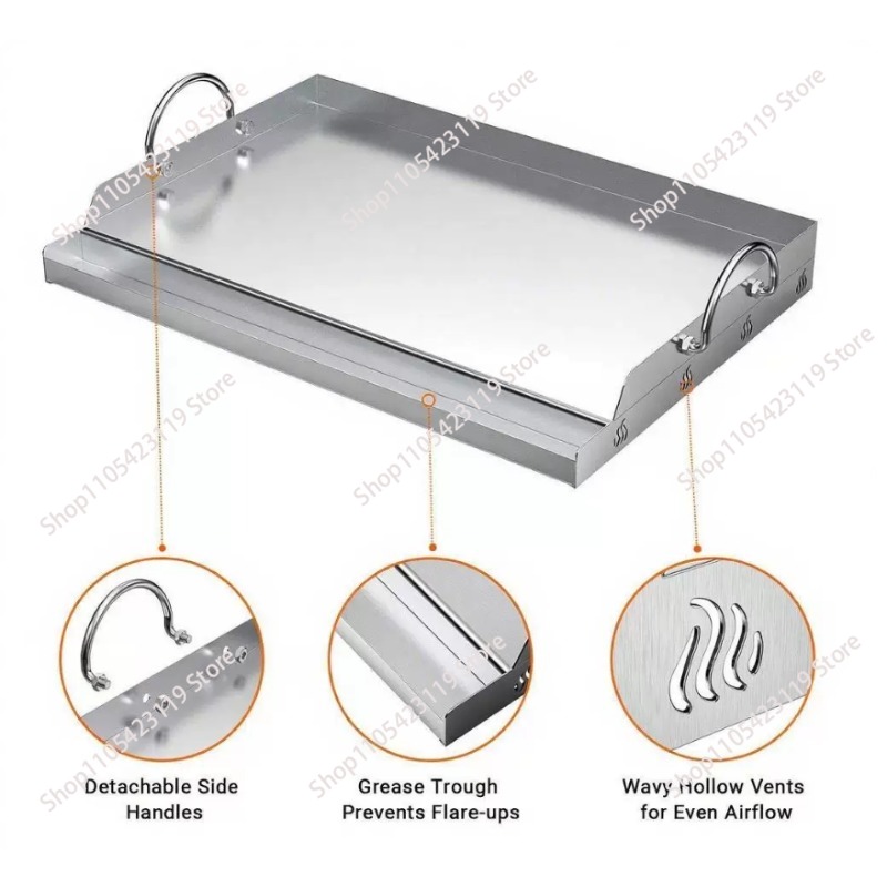 Alat Panggangan BBQ dari Baja  - Camping Cooking Flat Top ulasan dan harga