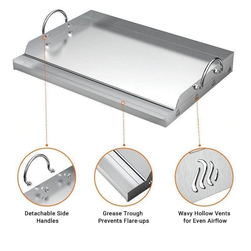 Alat Panggangan BBQ dari Baja  - Camping Cooking Flat Top ulasan dan harga