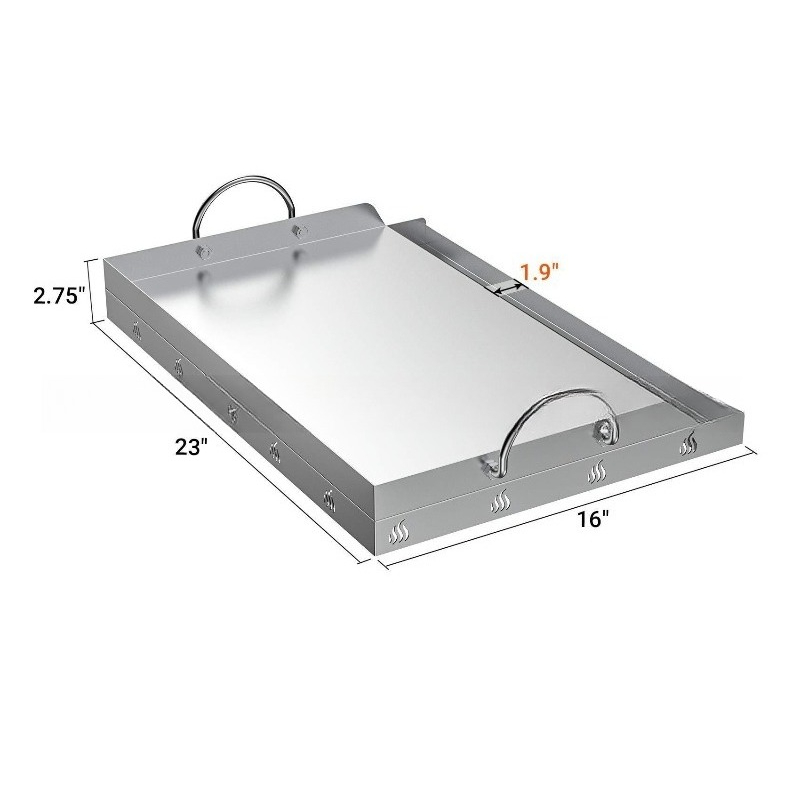 Alat Panggangan BBQ dari Baja  - Camping Cooking Flat Top ulasan dan harga